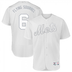 Mets 6 Jeff McNeil Flying Squirrel White 2019 Players Weekend Authentic Player Jersey