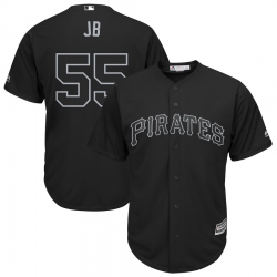 Pirates 55 Josh Bell JB Black 2019 Players Weekend Player Jersey