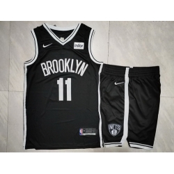 Nets 11 Kyrie Irving Black Nike Swingman Jersey 28With Shorts