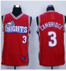 Like Mike Movie Los Angeles Knights #3 Calvin Cambridge Red Stitched Basketball Jersey