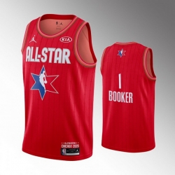 Suns 1 Devin Booker Red 2020 NBA All Star Jordan Brand Swingman Jersey