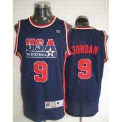 1992 Olympics Team USA 9 Michael Jordan Navy Blue Swingman Jersey