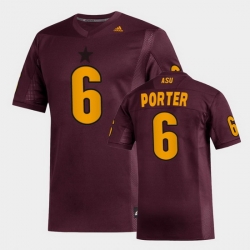 Men Arizona State Sun Devils Geordon Porter Replica Maroon Football Jersey