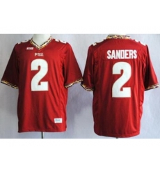 Florida State Seminoles FSU 2 Deion Sanders Red NCAA Jerseys