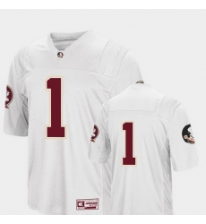 Men Florida State Seminoles 1 White College Football Colosseum Jersey