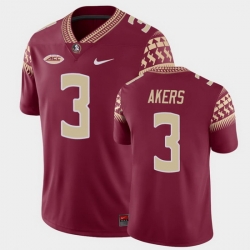 Men Florida State Seminoles Cam Akers Game Garnet College Football Jersey