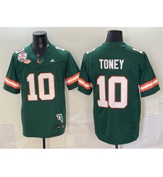 Men Miami Hurricanes 10 Malachi Toney Green F U S E The Fiesta Bowl Champions 26 Florida Patch Stitched Football Jersey Men Miami Hurricanes 10 Malachi Toney Green F U S E The Fiesta Bowl Champions 26 Florida Patch Stitched Football Jersey