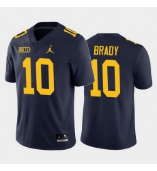 Michigan Wolverines Tom Brady Navy Home Men'S Jersey