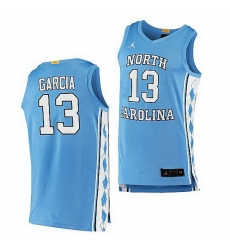 North Carolina Tar Heels Dawson Garcia Blue College Basketball 2021 Top Transfers Jersey