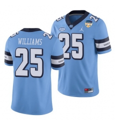 North Carolina Tar Heels Javonte Williams Carolina Blue 2021 Orange Bowl Game Jersey