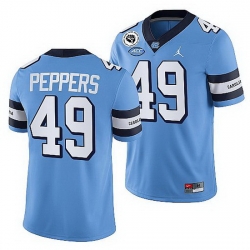 North Carolina Tar Heels Julius Peppers Blue College Football Alumni Jersey