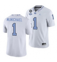 North Carolina Tar Heels Kyler Mcmichael White Game Football Replica Jersey