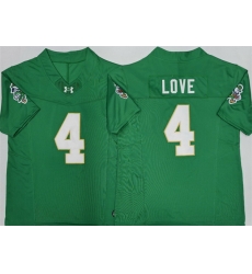 Men Notre Dame Fighting Irish  4 Jeremiyah Love Green 2026 F U S E  Limited Stitched Jersey