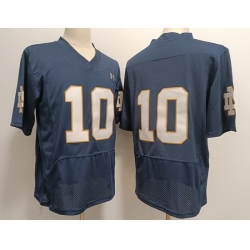 Men Notre Dame Fighting Irish Sam Hartman #10 Navy 2023 Stitched Jersey no name