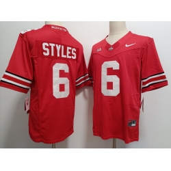 Men Ohio State Buckeyes Sonny Styles #6 Red F U S E Stitched NCAA Football Jersey