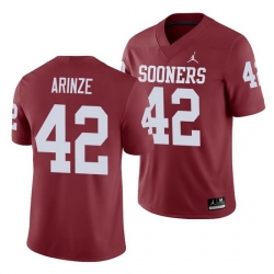 Oklahoma Sooners Noah Arinze Crimson Game Men'S Jersey