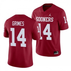 Oklahoma Sooners Reggie Grimes Crimson Alumni Men'S Jersey