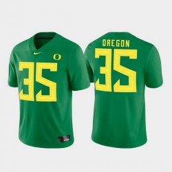 Men Oregon Ducks 35 Green Game Jersey