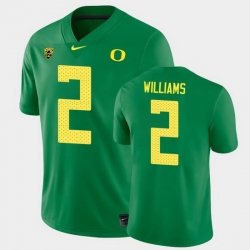 Men Oregon Ducks Devon Williams College Football Green Game Jersey