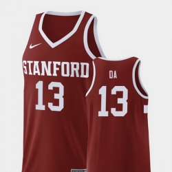 Men Stanford Cardinal Oscar Da Silva Wine Replica College Basketball Jersey