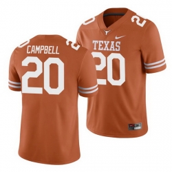 Texas Longhorns Earl Campbell Texas Orange College Football Men'S Jersey