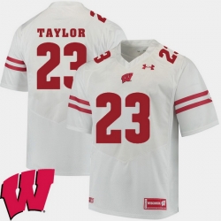 Men Wisconsin Badgers Jonathan Taylor White Alumni Football Game Ncaa 2018 Jersey