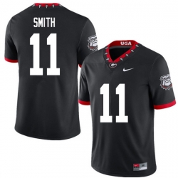 2020 Men #11 Arian Smith Georgia Bulldogs Mascot 100th Anniversary College Football Jerseys Sale-Bla