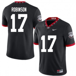 2020 Men #17 Justin Robinson Georgia Bulldogs Mascot 100th Anniversary College Football Jerseys Sale