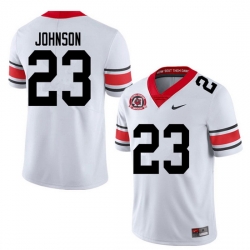 2020 Men #23 Jaylen Johnson Georgia Bulldogs 1980 National Champions 40th Anniversary College Footba