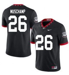 2020 Men #26 Jackson Muschamp Georgia Bulldogs Mascot 100th Anniversary College Football Jerseys Sal