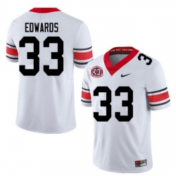 2020 Men #33 Daijun Edwards Georgia Bulldogs 1980 National Champions 40th Anniversary College Footba