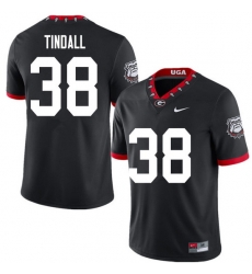 2020 Men #38 Brady Tindall Georgia Bulldogs Mascot 100th Anniversary College Football Jerseys Sale-B