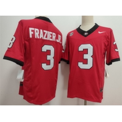Georgia Bulldogs  3 Nate Frazier Red 2026 F U S E  Stitched Jersey