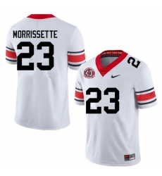 Men #23 De'Nylon Morrissette Georgia Bulldogs College Football Jerseys Sale-40th Anniversary