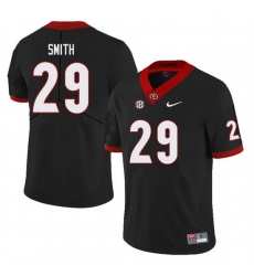 Men #29 Christopher Smith Georgia Bulldogs College Football Jerseys Sale-Black