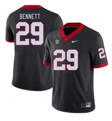 Men #29 Luke Bennett Georgia Bulldogs College Football Jerseys Stitched-Black