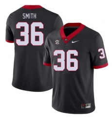 Men #36 Colby Smith Georgia Bulldogs College Football Jerseys Stitched-Black