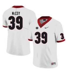 Men #39 KJ McCoy Georgia Bulldogs College Football Jerseys Sale-White