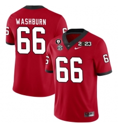 Men #66 Jonathan Washburn Georgia Bulldogs 2022-23 CTP National Championship Football Jerseys