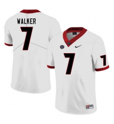 Men #7 Quay Walker Georgia Bulldogs College Football Jerseys Sale-White