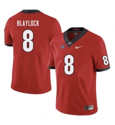 Men #8 Dominick Blaylock Georgia Bulldogs College Football Jerseys Sale-Red