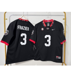 Men Georgia Bulldogs 3 Nate Frazier Black Dog Head F U S E Stitched Jersey Men Georgia Bulldogs 3 Nate Frazier Black Dog Head F U S E Stitched Jersey