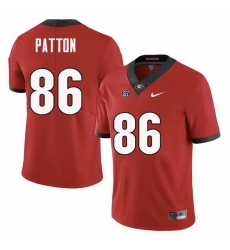 Men Georgia Bulldogs #86 Wix Patton College Football Jerseys Sale-Red