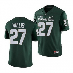 Michigan State Spartans Khari Willis Green College Football Nfl Game Jersey