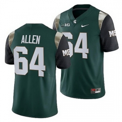 Michigan State Spartans Matt Allen Green College Football Men Jersey