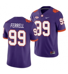 Clemson Tigers Clelin Ferrell Purple College Football Men'S Jersey