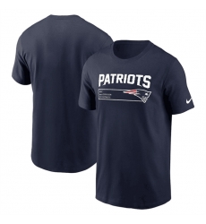 Men New England Patriots Navy Division Essential T Shirt