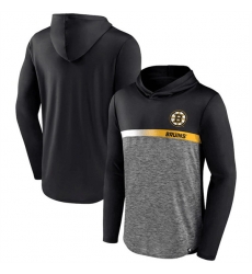 Men Boston Bruins Black Podium Defender Pullover Hoodie