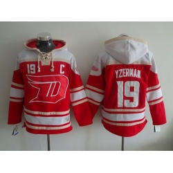 Men Detroit Red Wings 19 Steve Yzerman Red 2016 Stadium Series NHL Hoodie