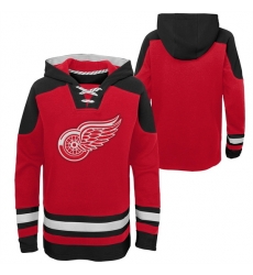 Men Detroit Red Wings Blank Stitched Hoody